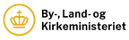 By-, Land- og Kirkeministeriet logo